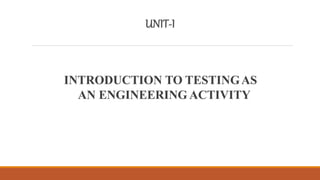 Introduction to Testing as an Engineering Activity | PDF