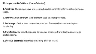 Introduction to Prestressed Concrete (PSC) | PDF