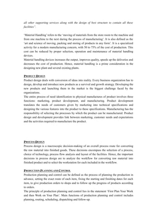 Unit 1 production and operation management | DOC