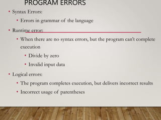 Unit 1 program development cycle | PPT | Desktop Publishing | Computer ...
