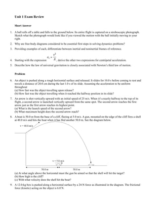 Unit 1 questions and solutions | PDF