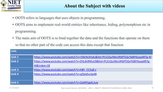 Object oriented programming using java | PPT