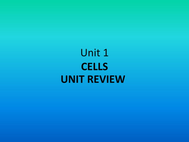 Unit 1 review | PPT