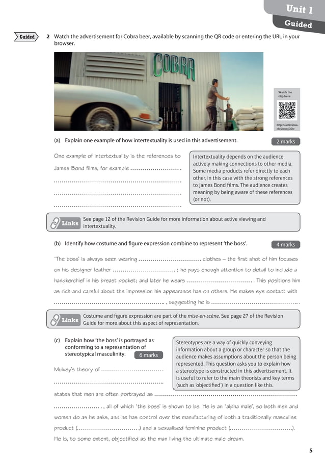 Unit 1 Representation Exam Revision | PDF