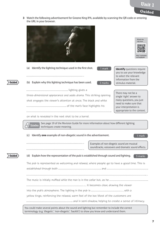 Unit 1 Representation Exam Revision | PDF
