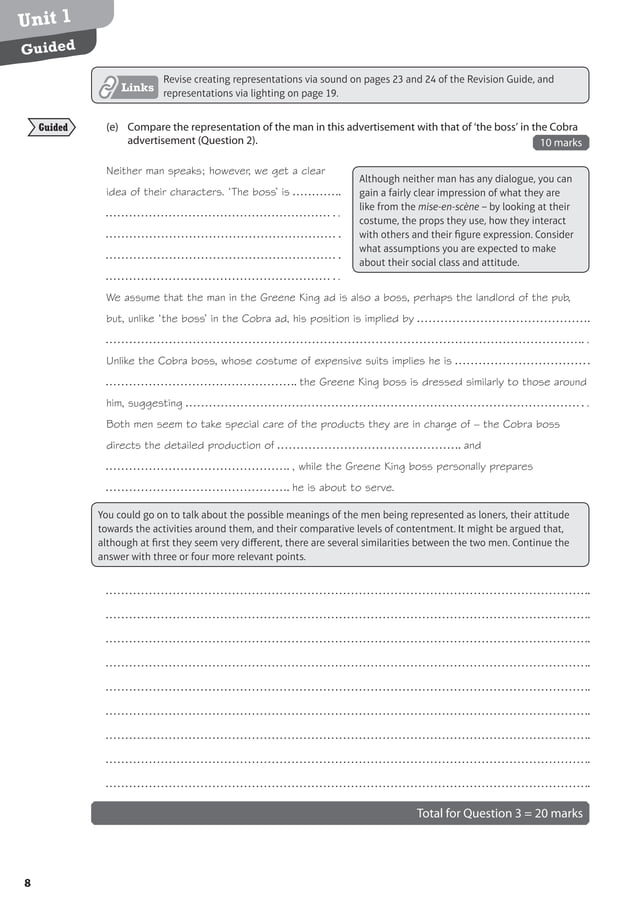Unit 1 Representation Exam Revision | PDF