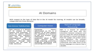 Data Sciences/ Statistical Data
 