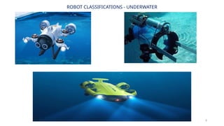 8
ROBOT CLASSIFICATIONS - UNDERWATER
 