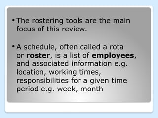 Tips For Effective Rostering Comprehensive Guide to Developing and Implementing Staff Rosters for ...