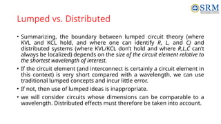 Lumped Vs Distributed Model Unit_1_S1,2,3_18ECE304T -MICROWAVE INTEGRATED CIRCUITS.pptx