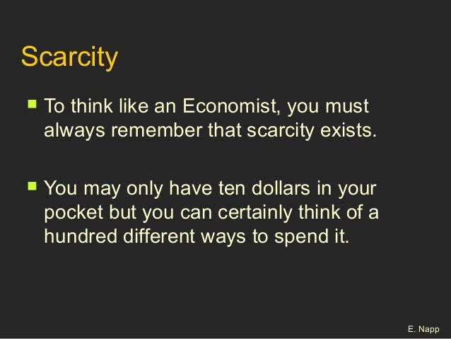Economics Unit 1 scarcity & choice