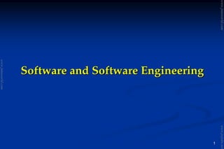 1
Software and Software EngineeringSoftware and Software Engineering
www.jntuworld.com
www.jntuworld.com
www.jwjobs.net
 