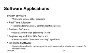 Unit 1 sepm introduction to software | PPT