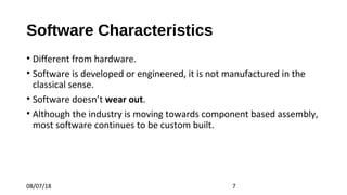 Unit 1 sepm introduction to software | PPT