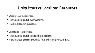 Natural resources - Renewable and non-renewable resources | PPTX