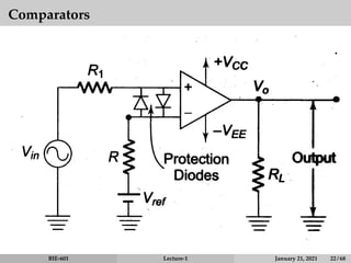 Comparators
+
−
BIE-601 Lecture-1 January 21, 2021 22 / 68
 