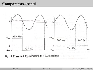 Comparators...contd
BIE-601 Lecture-1 January 21, 2021 23 / 68
 