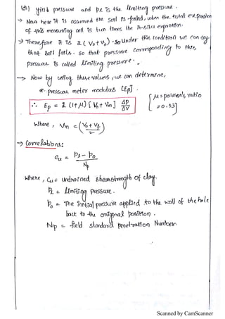 Unit 1 soil exploration Hand written notes | PDF