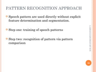 Patterns Individual Unit 1 speech processing | PPT