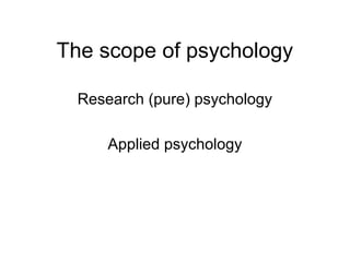 INTRODUCTION OF PSYCHOLOGY