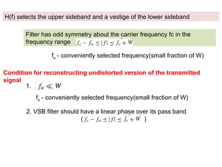 AMPLITUDE MODULATION techniques- DSBSC, DSBFC, SSB, VSB | PPTX