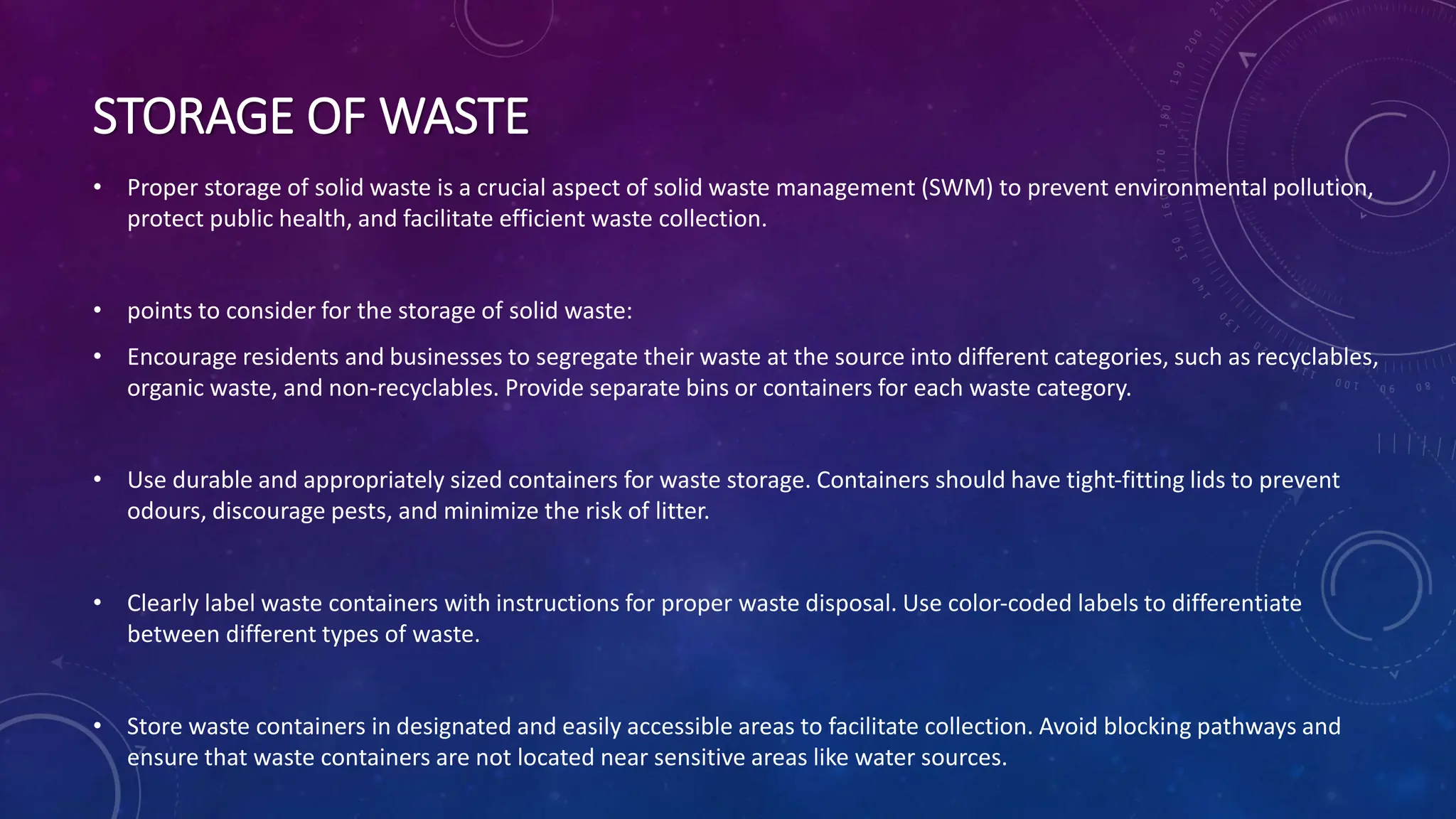 collection storage and transportation of solid waste PPT
