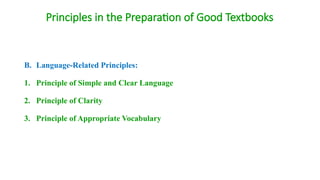 Clear Principles Textbook of English : Need and Principles in the preparation of good ...