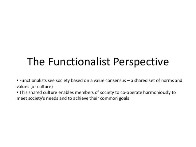 What is functionalist theory?