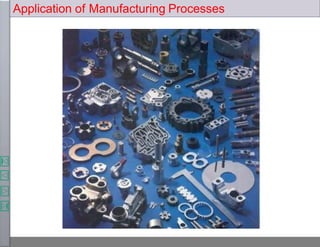 Application of Manufacturing Processes
 