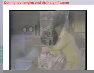 Cutting tool angles and their significance
 