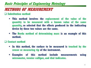 Transposition Method Metrology MECHANICAL MEASUEREMENT AND METROLOGY PART 1 | PDF