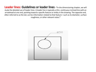 Unit 1 Type of Line .ppt mechanical engineering | PPT