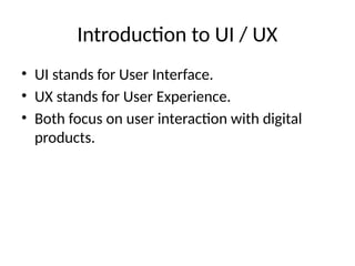 Unit 1 UI UX diploma in computer engineering | PPTX