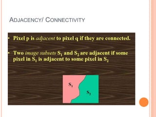 ADJACENCY/ CONNECTIVITY
 