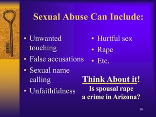 Abuse is Not Caused By:Illness (less than 5%)			Genetics				Alcohol or DrugsOut of Control Behavior	Stress27