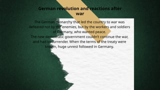 Analyzing the Fairness and Impact of the Treaty of Versailles on Post ...