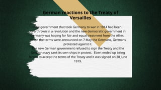 Analyzing the Fairness and Impact of the Treaty of Versailles on Post ...