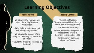 Analyzing the Fairness and Impact of the Treaty of Versailles on Post ...