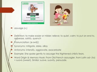 Exacerbate Examples unit 1 vocabulary workshop level F grade 11.pptx