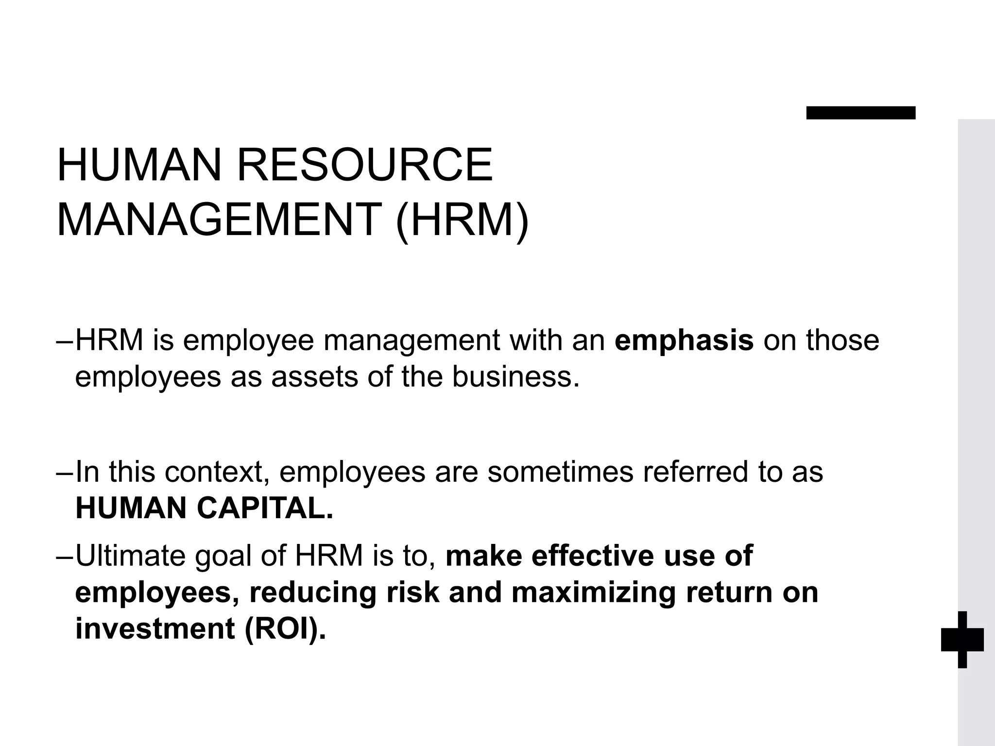 What is Human Resource Management (HRM) PPT