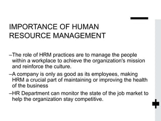 What is Human Resource Management (HRM) | PPTX
