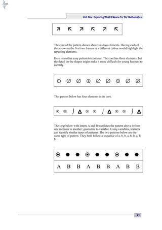 Ace Maths Unit One: Exploring What It Means to 'Do' Mathematics (Word ...