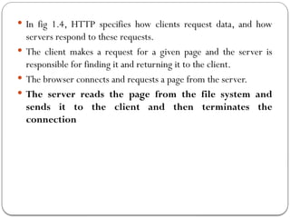 Web technology Introduction, web client & server communication,HTML ...