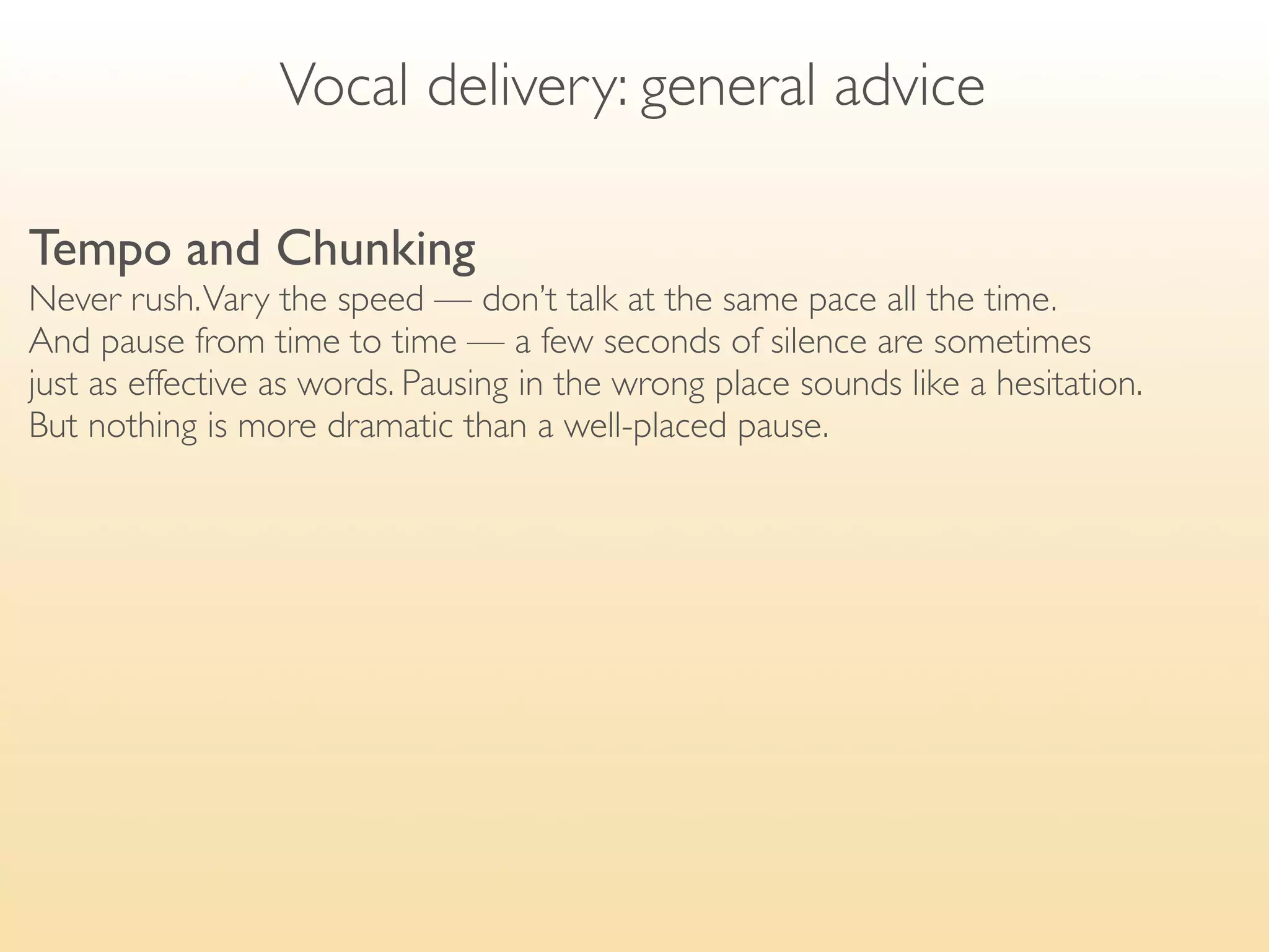 Presentation of the speaker
 