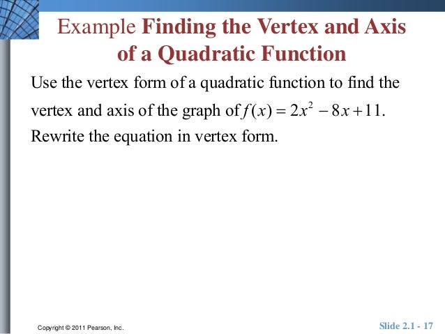 unit 2 1 rewrite f x 3 x 2 2 1 from vertex form to standard form