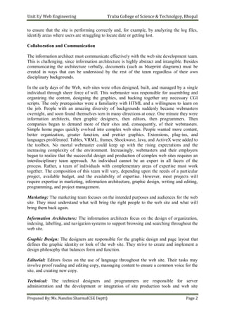 Web Engineering UNIT II Notes as per RGPV Syllabus | PDF