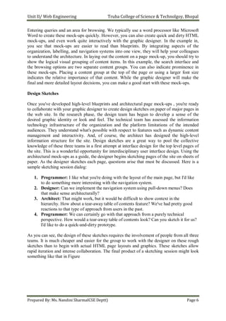 Web Engineering UNIT II Notes as per RGPV Syllabus | PDF