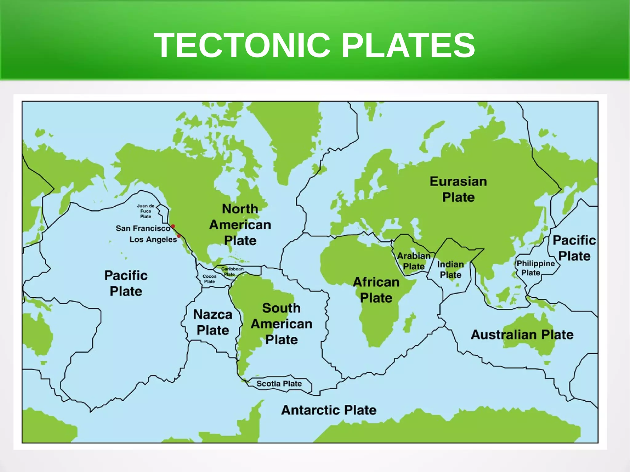 TECTONIC PLATES
 