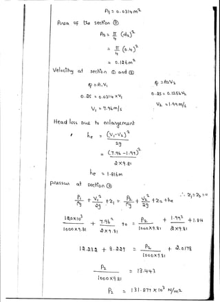 A1 ~ a. a3.1tt-M<l..
AJOC (JF th9 sec.h()oo @)
fh ~ IT (d~j'l..
'+
.=. IT (D.lt)'L
4-
'l.
::::: O.l~.bM
Velot~~ a..t sech0
o{) CD o()cl @
H-e.o..d los~ Dun. 'hJ eoICVLffYLQ__rt
1 he :: C_v,-v'L.j'l.
!L3
'l.
== (1.96-l.q~)
~ X'l.~
he ~ 1·9-I&M
looo X.9 .g-1
• !'. ..... C>. " 0
, • LJ- ""')..- ,
I
I
P1.. .... I 3 I" 911 X lb
1
N/m'L
 