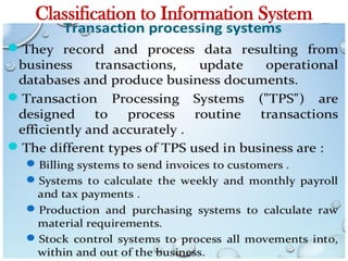 Classification to Information System
 